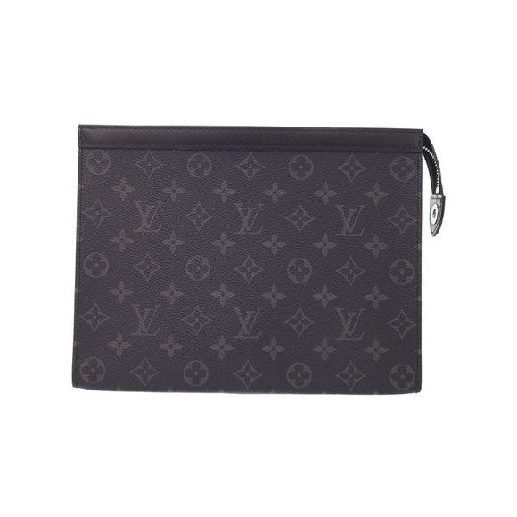 Louis Vuitton MM Voyage Monogram Pochette Eclipse Bag Shoulder Black - Picture 1 of 5